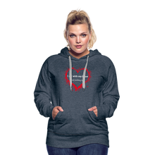 Load image into Gallery viewer, Act With Heart Women’s Premium Hoodie - heather denim
