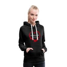 Load image into Gallery viewer, Act With Heart Women’s Premium Hoodie - charcoal gray
