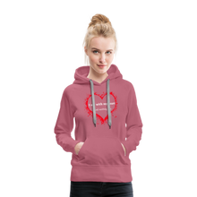 Load image into Gallery viewer, Act With Heart Women’s Premium Hoodie - mauve
