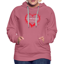 Load image into Gallery viewer, Act With Heart Women’s Premium Hoodie - mauve
