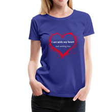 Load image into Gallery viewer, Act With Heart Women’s Premium T-Shirt - royal blue
