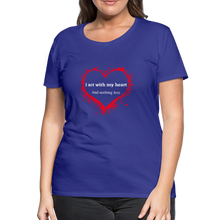 Load image into Gallery viewer, Act With Heart Women’s Premium T-Shirt - royal blue
