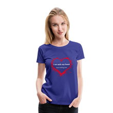 Load image into Gallery viewer, Act With Heart Women’s Premium T-Shirt - royal blue
