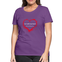 Load image into Gallery viewer, Act With Heart Women’s Premium T-Shirt - purple
