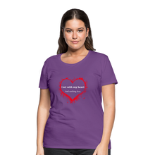 Load image into Gallery viewer, Act With Heart Women’s Premium T-Shirt - purple
