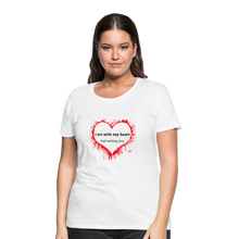 Load image into Gallery viewer, Act With Heart Women’s Premium T-Shirt - white
