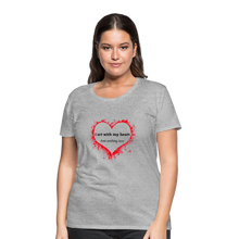 Load image into Gallery viewer, Act With Heart Women’s Premium T-Shirt - heather gray
