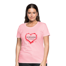 Load image into Gallery viewer, Act With Heart Women’s Premium T-Shirt - pink
