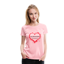 Load image into Gallery viewer, Act With Heart Women’s Premium T-Shirt - pink
