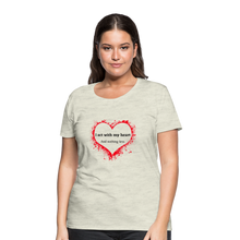 Load image into Gallery viewer, Act With Heart Women’s Premium T-Shirt - heather oatmeal
