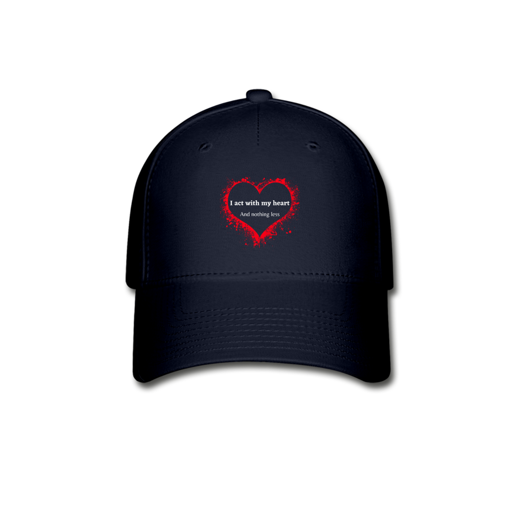 Act With Heart Baseball Cap - navy