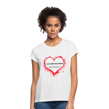 Load image into Gallery viewer, Act With Heart Women&#39;s Relaxed Fit T-Shirt - white
