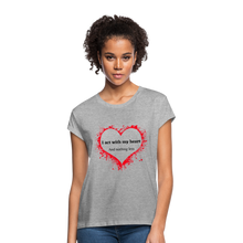 Load image into Gallery viewer, Act With Heart Women&#39;s Relaxed Fit T-Shirt - heather gray
