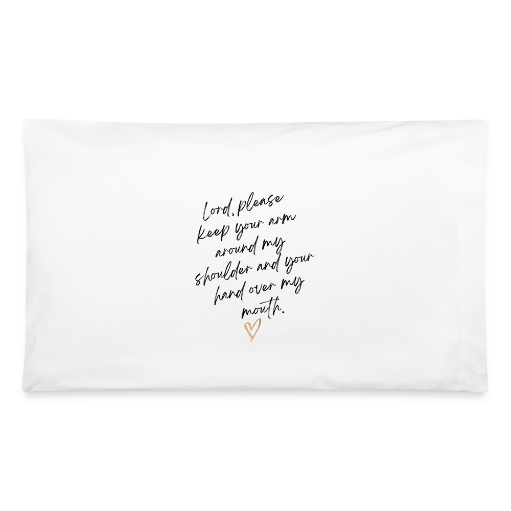 Prayer Pillowcase 32'' x 20'' - white