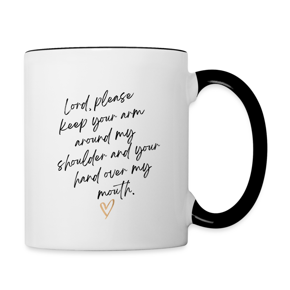 Prayer Coffee Mug - white/black