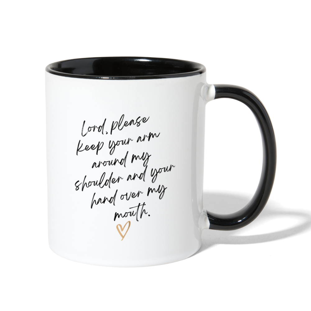 Prayer Coffee Mug - white/black