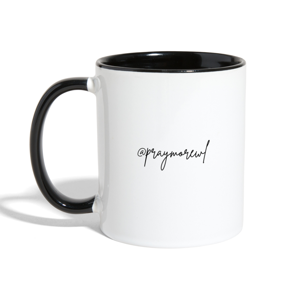 Prayer Coffee Mug - white/black