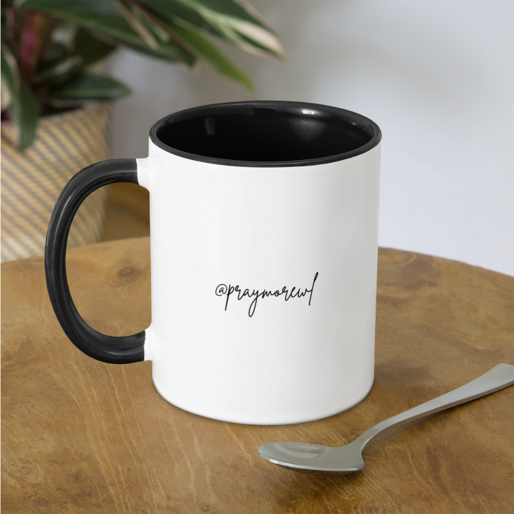 Prayer Coffee Mug - white/black